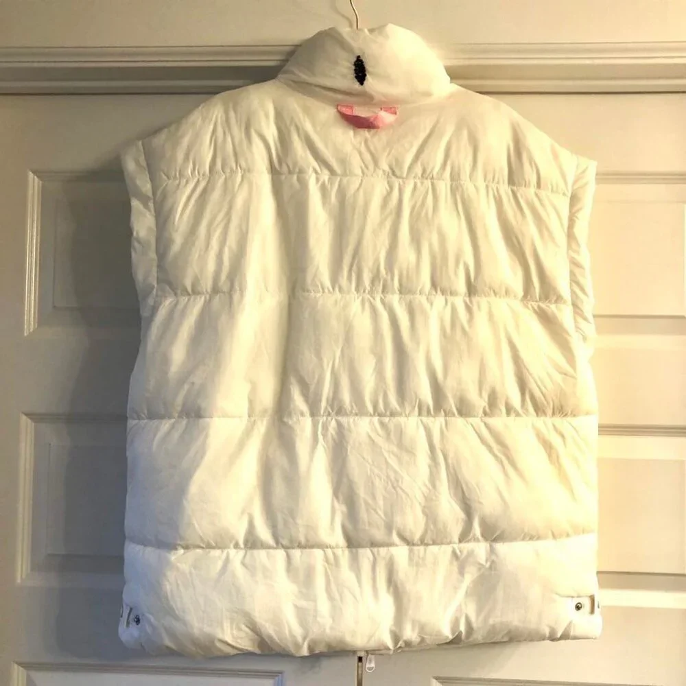 NWT FP MOVEMENT by FREE PEOPLE "In a Bubble" Oversize Puffer Vest Jacket White M - Picture 8 of 12